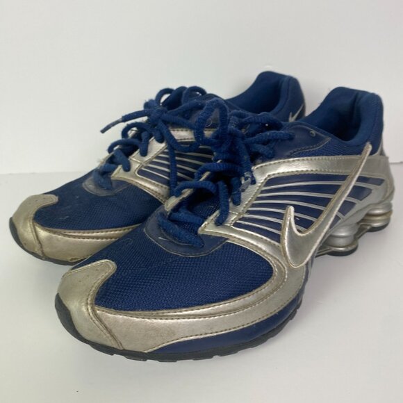 Nike Shox Turbo 8 Shoes Sneakers Boy's Youth 7Y Blue Gray Athletic 344933-402 - Picture 2 of 16